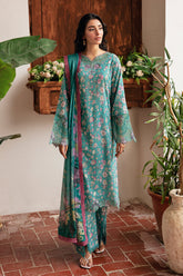 N-402 - 3PC Luxury Lawn Collection Rangrez By Ramsha